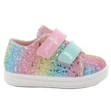 PRIMIGI Παιδικά Ανατομικά Sneakers 1355200 pink/sky blue glitter - ΠΟΛΥΧΡΩΜΟ