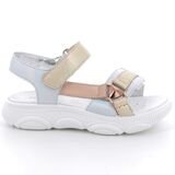 PRIMIGI Παιδικά Δερμάτινα Πέδιλα 1390600 silver/platinum - ΑΣΗΜΙ