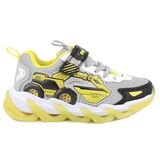 Primigi Παιδικά Ανατομικά Sneakers με ΦΩΤΑΚΙΑ 1470000 grey/yellow - ΓΚΡΙ