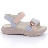 PRIMIGI Παιδικά Δερμάτινα Πέδιλα 1390622 sky blue/pink - ΠΟΛΥΧΡΩΜΟ