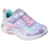 SKECHERS Παιδικά Sneakers με ΦΩΤΑΚΙΑ Heart sparkles pink sparkle mesh 303063L-LVMT - ΠΟΛΥΧΡΩΜΟ