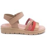 ABY shoes Παιδικά Δερμάτινα Ανατομικά Πέδιλα ABY638-NUDE