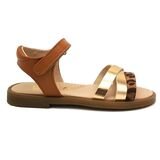 Ricco Mondo Παιδικά Δερμάτινα Ανατομικά Πέδιλα A30309P2 - ΤΑΜΠΑ ΧΑΛΚΟΣ