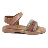 Ricco Mondo Παιδικά Δερμάτινα Ανατομικά Πέδιλα A30311P4 - ΧΑΛΚΟΣ ΣΑΤΙΝΕ