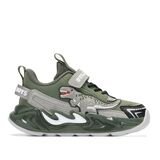 BULL BOYS Παιδικά Sneakers με ΦΩΤΑΚΙΑ DNAL5280-VE01 T-REX VERDE - ΧΑΚΙ