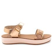 Pretty Soft Παιδικά Δερμάτινα Πέδιλα 1546-ROSE GOLD - ΡΟΖ/ΧΡΥΣΟ