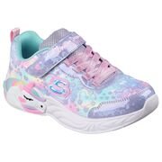 SKECHERS Παιδικά Sneakers με ΦΩΤΑΚΙΑ Heart sparkles pink sparkle mesh 303063L-LVMT - ΠΟΛΥΧΡΩΜΟ