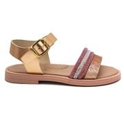 Ricco Mondo Παιδικά Δερμάτινα Ανατομικά Πέδιλα T30307P4 - ΧΑΛΚΟΣ CLASIC