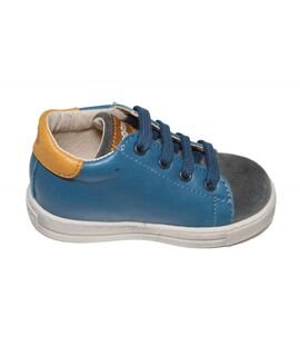 Falcotto Nino velour/nappa spazz. antracite denim-zucca