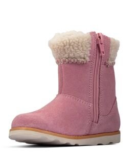 Clarks Crown Loop T pink suede 26161377 - ΡΟΖ