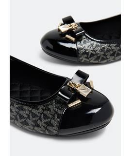 MICHAEL KORS Kenya Lock MK100796C BLACK/PALE GOLD - ΜΑΥΡΟ