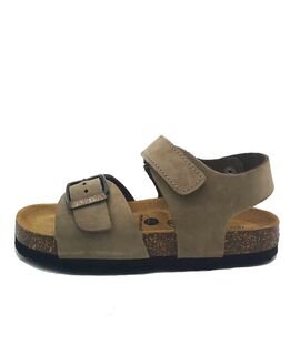 PLAKTON Παιδικά Πέδιλα Σκαφάκια PARKER NOBUCK 125477-KAKI - ΛΑΔΙ/ΜΠΕΖ