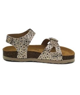 PLAKTON Παιδικά Πέδιλα Σκαφάκια LISA GLITTER BRUSH 131407-ORO2 - ΧΡΥΣΟ/ΜΑΥΡΟ