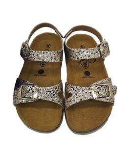 PLAKTON Παιδικά Πέδιλα Σκαφάκια LISA GLITTER BRUSH 131407-ORO2 - ΧΡΥΣΟ/ΜΑΥΡΟ