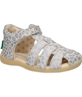 Kickers Δερμάτινα Ανατομικά Παπουτσοπέδιλα 895394-10-113 Bigflo-2 beige leopard - ΛΕΟΠΑΡ/ΑΣΗΜΙ