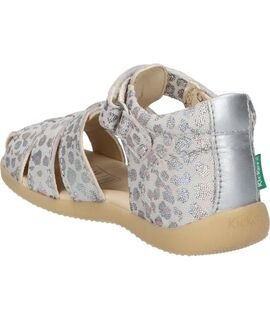 Kickers Δερμάτινα Ανατομικά Παπουτσοπέδιλα 895394-10-113 Bigflo-2 beige leopard - ΛΕΟΠΑΡ/ΑΣΗΜΙ