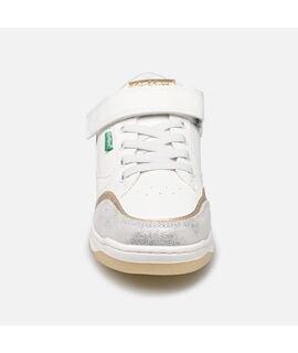 Kickers Παιδικά Sneakers 928545-30-32 Kouic blanc argent or - ΛΕΥΚΟ