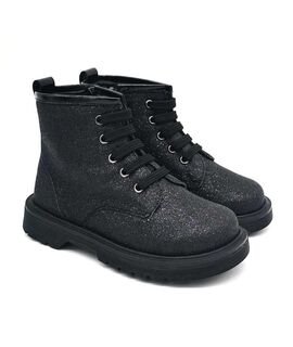 Ricco Mondo Παιδικά Ανατομικά Μποτάκια Αρβυλάκια 256-ΜΑΥΡΟ GLITTER