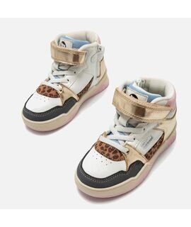 MTNG Παιδικά Sneakers High POPE WHITE 48989V-C56336 - ΛΕΥΚΟ/ΠΟΛΥΧΡΩΜΟ