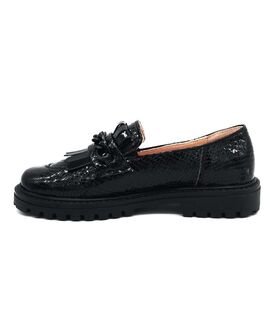 ABY Shoes Παιδικά Ανατομικά Δερμάτινα Μοκασίνια Aby491-ΜΑΥΡΟ