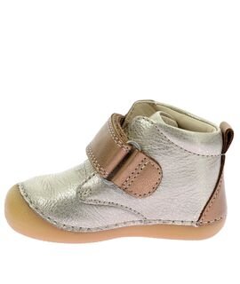 Kickers Παιδικά Δερμάτινα Ανατομικά Μποτάκια PRE-WALK Sabio beige nuage 961547-10-113 - ΜΠΕΖ/ΧΡΥΣΟ
