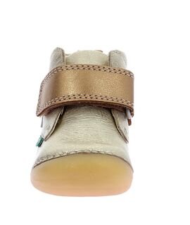 Kickers Παιδικά Δερμάτινα Ανατομικά Μποτάκια PRE-WALK Sabio beige nuage 961547-10-113 - ΜΠΕΖ/ΧΡΥΣΟ