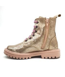 Ricco Mondo Παιδικά Ανατομικά Μποτάκια Αρβυλάκια 1890R-XAΛΚΟΣ METAL - ΧΡΥΣΟ