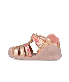 Biomecanics Παιδικά Δερμάτινα Ανατομικά Παπουτσοπέδιλα 252103-A665-MONROBIA - ΧΡΥΣΟ