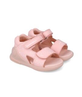 Biomecanics Παιδικά Δερμάτινα Ανατομικά Παπουτσοπέδιλα 252143-A032-ROSA - ΡΟΖ