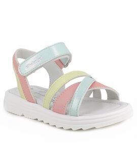 PRIMIGI Παιδικά Δερμάτινα Πέδιλα 7917600-CORAL/LIGHT BLUE/LIME - ΠΟΛΥΧΡΩΜΟ