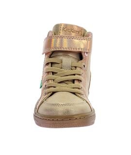 Kickers Παιδικά Μποτάκια Sneakers High Lolastic beige champagne 972720-30-113 - ΜΠΕΖ/ΧΡΥΣΟ