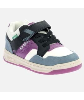Kickers Παιδικά Ανατομικά Sneakers Kickarting noir violet bleu 972760-30-81 - ΠΟΛΥΧΡΩΜΟ