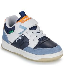 Kickers Παιδικά Ανατομικά Sneakers Kickarting marine blanc orange 1211531-30-0-103 - ΜΠΛΕ