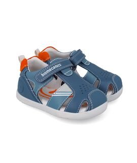 Biomecanics Παιδικά Δερμάτινα Ανατομικά Παπουτσοπέδιλα 252169-A556-PETROL - ΜΠΛΕ