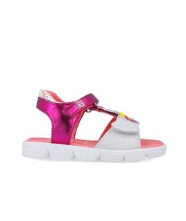 Agatha Ruiz De La Prada Παιδικά Πέδιλα 252925-A304-BLANCO Y FUCSIA - ΠΟΛΥΧΡΩΜΟ