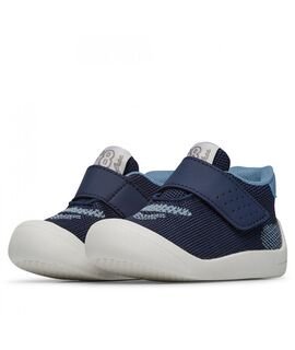 Falcotto Παιδικά Ανατομικά Sneakers Free VL. knitted-eco calf navy celeste - ΜΠΛΕ