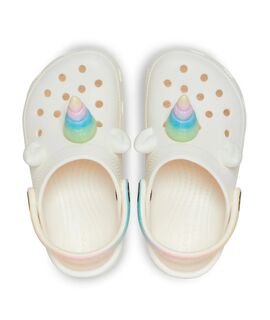 CROCS Παιδικά Σαμπό Θαλάσσης Classic IAM Rainbow UnicornCqT 209701-0WV chalk - ΕΚΡΟΥ