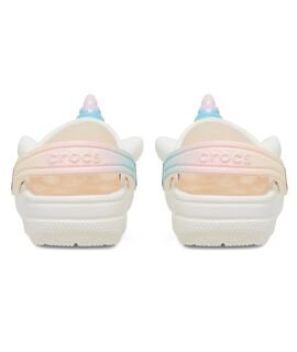 CROCS Παιδικά Σαμπό Θαλάσσης Classic IAM Rainbow UnicornCqT 209701-0WV chalk - ΕΚΡΟΥ