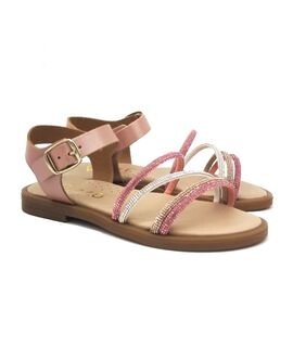 Ricco Mondo Παιδικά Δερμάτινα Ανατομικά Πέδιλα T30266P2 - ΧΑΛΚΟΣ.ΠΟΛΥΧΡΩΜΟ/ΡΟΖ