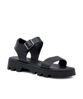 Ricco Mondo Παιδικά Δερμάτινα Ανατομικά Πέδιλα T30284T2 - ΜΑΥΡΟ