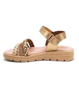 ABY shoes Παιδικά Δερμάτινα Ανατομικά Πέδιλα ABY564-ΜΠΡΟΝΖΕ - ΧΑΛΚΟΣ