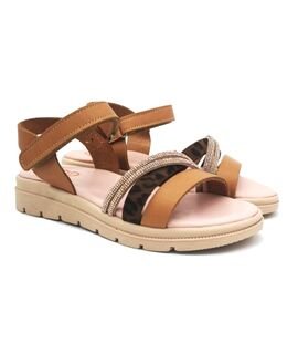 ABY shoes Παιδικά Δερμάτινα Ανατομικά Πέδιλα ABY568-ΚΑΜΕΛ - ΚΑΦΕ