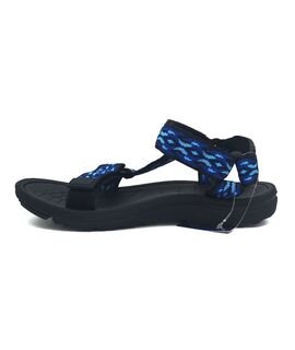 CHICAGO SHOES Παιδικά Πέδιλα 123-366-860-BLACK/NAVY - ΠΟΛΥΧΡΩΜΟ