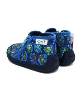 Comfy Anatomic Παιδικές Ανατομικές Παντόφλες GRAFF 1141-MARINE JURA - ΜΠΛΕ