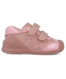 Biomecanics Παιδικά Ανατομικά Δερμάτινα Μποτάκια 251101-A159-KISS - ΡΟΖ