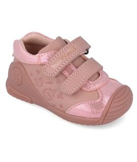 Biomecanics Παιδικά Ανατομικά Δερμάτινα Μποτάκια 251101-A159-KISS - ΡΟΖ