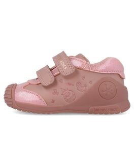 Biomecanics Παιδικά Ανατομικά Δερμάτινα Μποτάκια 251101-A159-KISS - ΡΟΖ