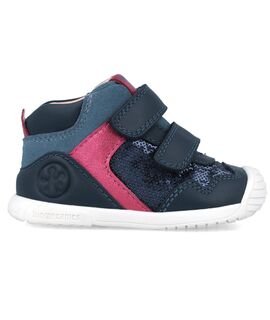 Biomecanics Παιδικά Ανατομικά Δερμάτινα Μποτάκια 251108-A183-OCEAN - ΜΠΛΕ