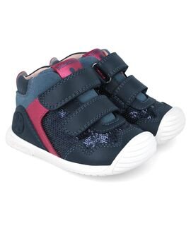 Biomecanics Παιδικά Ανατομικά Δερμάτινα Μποτάκια 251108-A183-OCEAN - ΜΠΛΕ