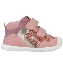 Biomecanics Παιδικά Ανατομικά Δερμάτινα Μποτάκια 251108-B193-PETALO - ΡΟΖ